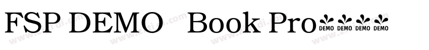 FSP DEMO   Book Pro字体转换